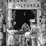 Vintage Italian Lemonade Seller Black and White Photography Print