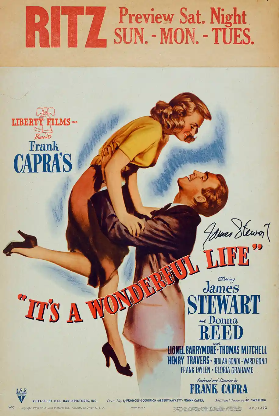 It's a Wonderful Life | Movie Poster | 1946 Vintage Art Print