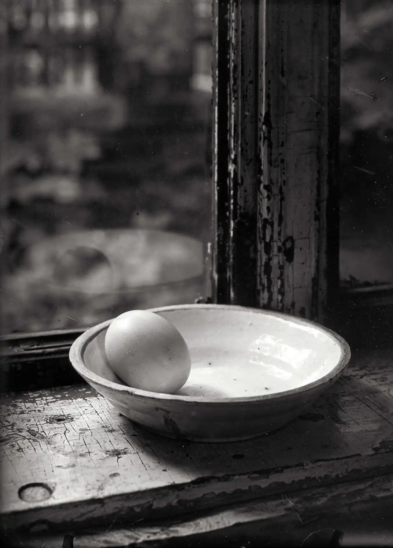 Josef Sudek | Photography Art Poster | Still Life Egg on Windowsill