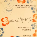 Henri Matisse Jacques Dubourg Exhibition 1962 Vintage Art Print
