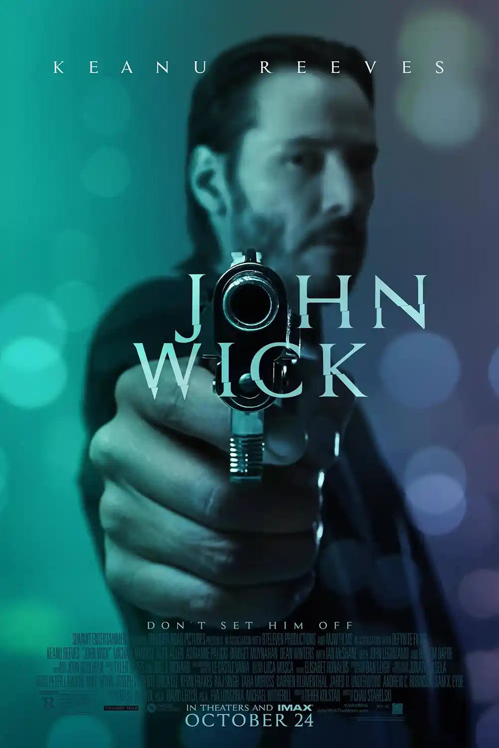 John Wick | Movie Poster | Iconic Keanu Reeves Gun Wall Art Print