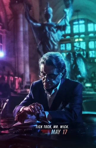 Winston John Wick 3 Parabellum Tick Tock Movie Poster