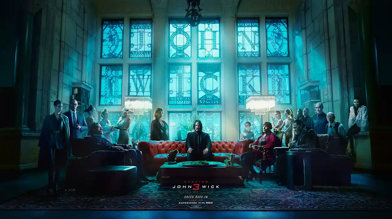 John Wick: Chapter 3 | Movie Poster | Iconic High Table Lobby Scene