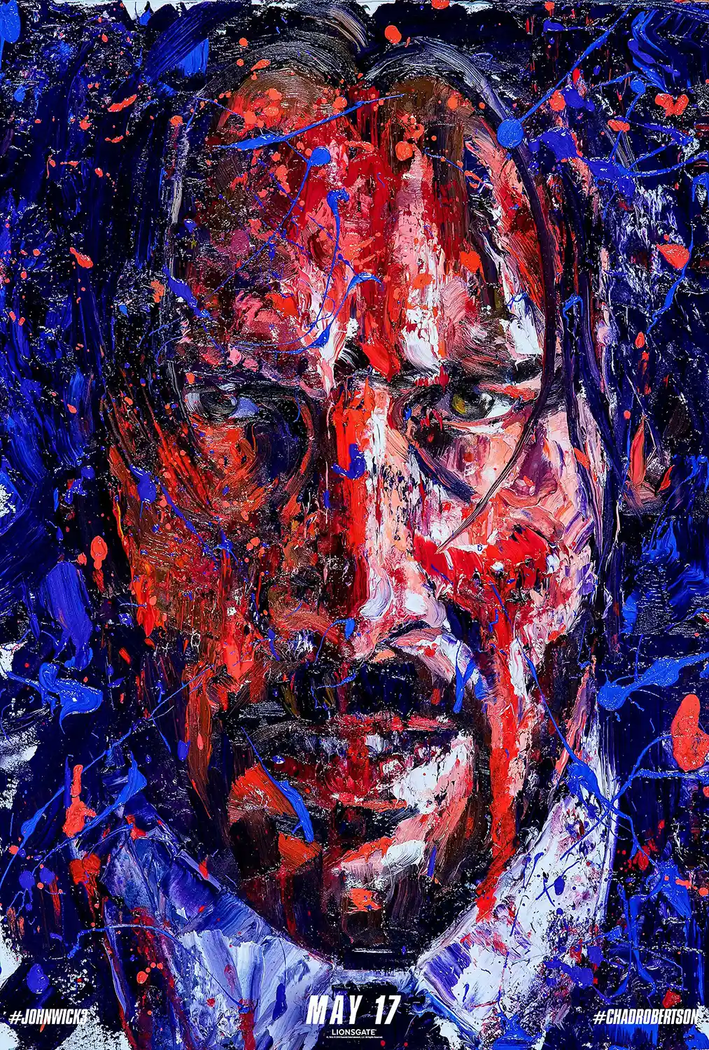 John Wick Chapter 3 | Movie Poster | Abstract Paint Splatter Wall Art