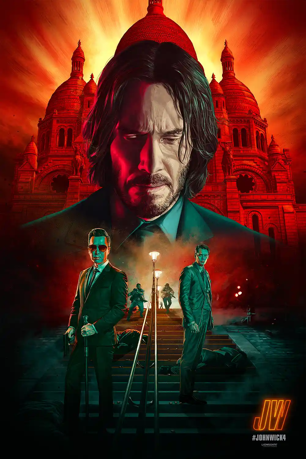 John Wick: Chapter 4 | Movie Poster | Dramatic Sacré-Cœur Art Print