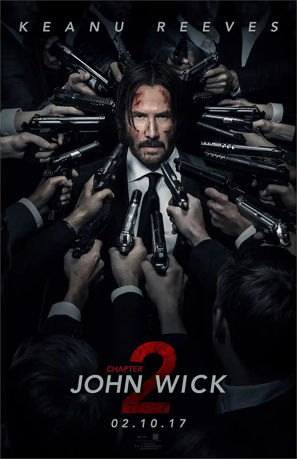 John Wick: Chapter 2 | Movie Poster | Surrounded by Guns Art Print