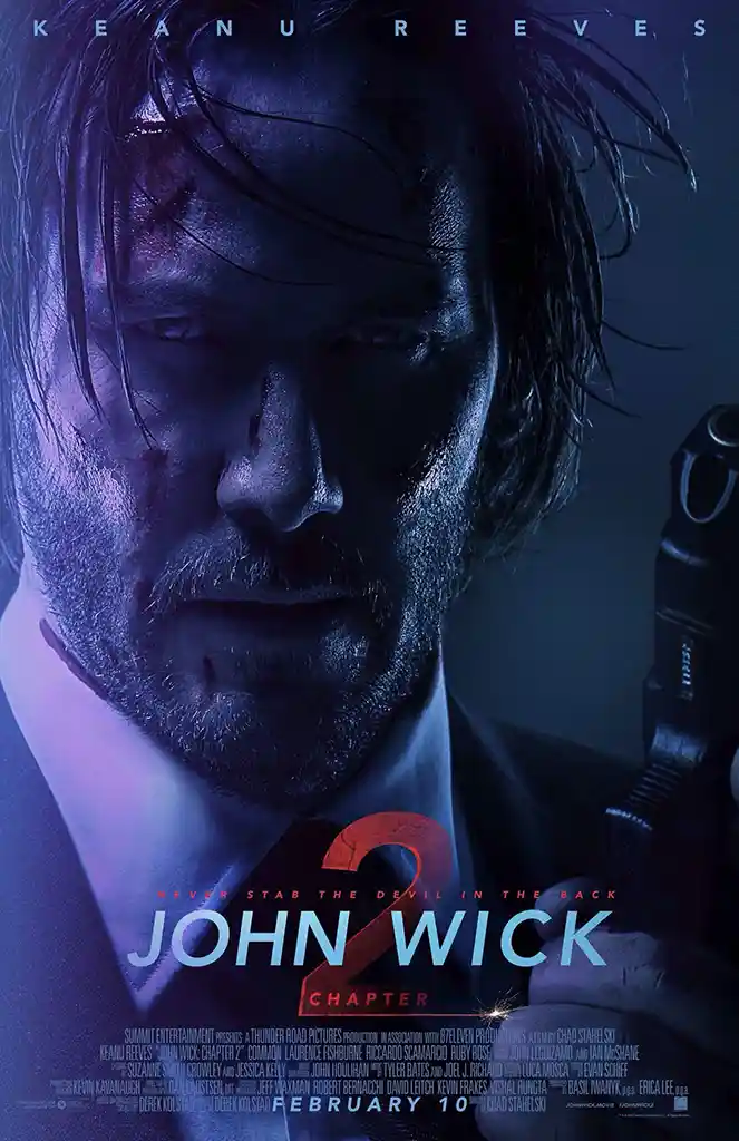 John Wick: Chapter 2 | Movie Poster | Intense Keanu Reeves Portrait Art