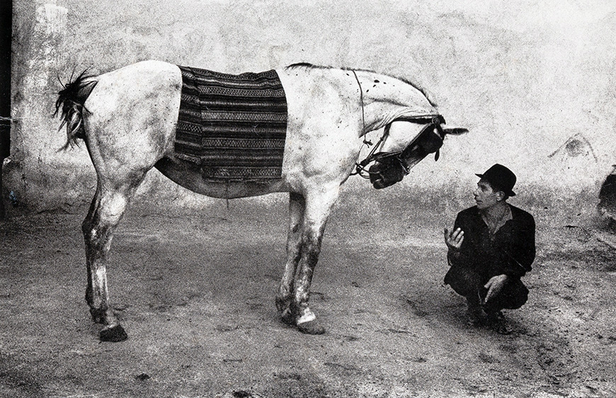 Josef Koudelka | Fine Art Photography Poster | Man and Horse Black & White Print
