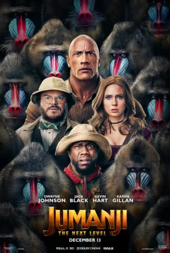 Jumanji The Next Level Mandrill Jungle Movie Poster
