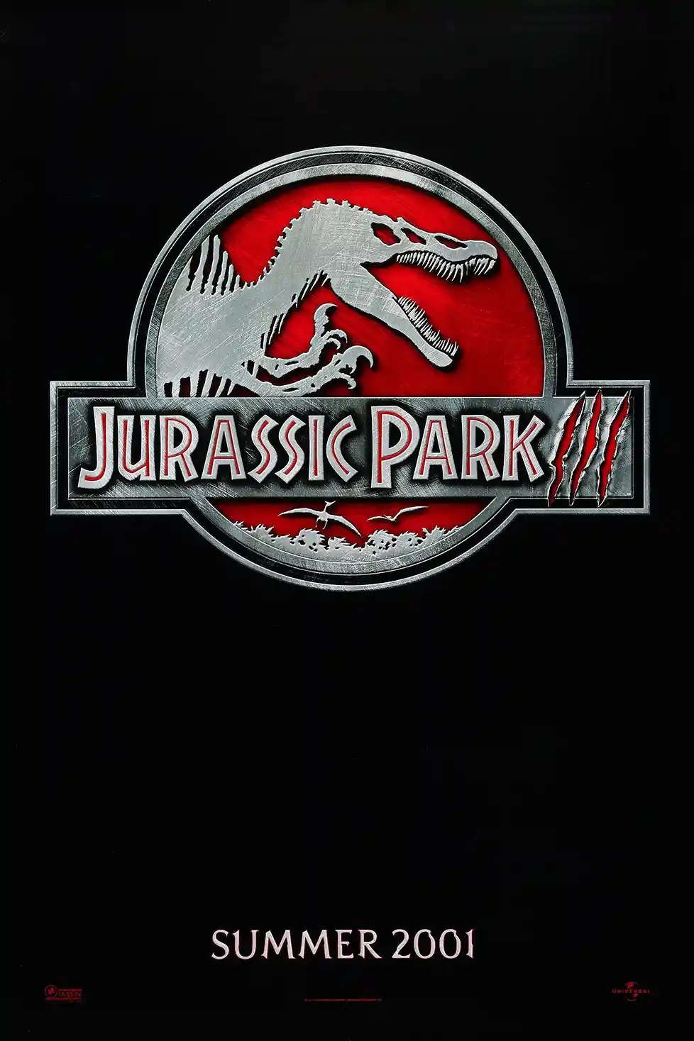 Jurassic Park III | Movie Poster | Official Spinosaurus Logo Art Print