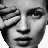 Kate Moss Blind Eye Fashion Photography Black and White Photography Print