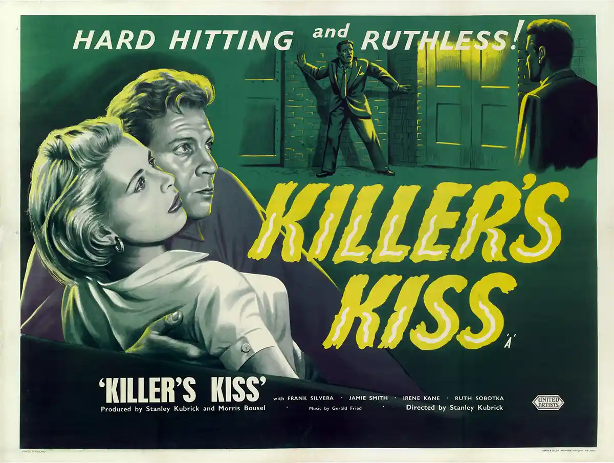 Killer's Kiss (1955) | Movie Poster | Stanley Kubrick Film Noir Art