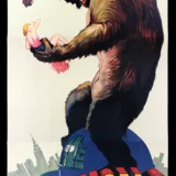 King Kong 1933 Empire State Building Biplane Attack Poster Movie Poster