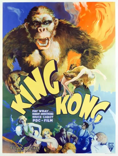 King Kong 1933 Classic RKO Vintage Movie Poster