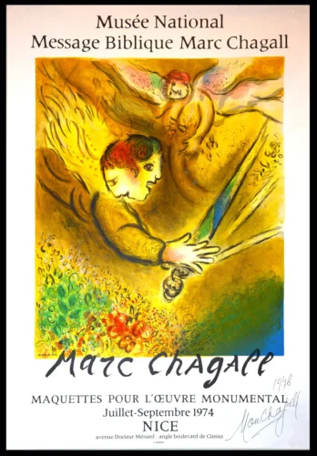 Marc Chagall Message Biblique 1974 Nice Exhibition Art Print