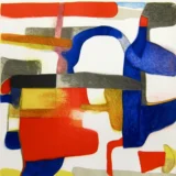 Maurice Estève Galerie Galanis 1956 Exhibition Abstract Art Print