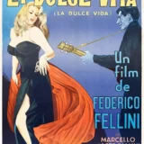 La Dolce Vita Federico Fellini Anita Ekberg Print Movie Poster