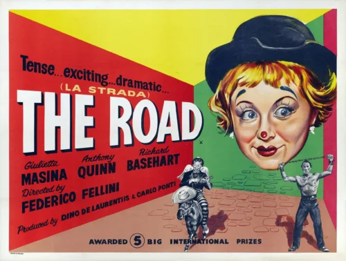 La Strada Federico Fellini 1954 British Quad Vintage Movie Poster