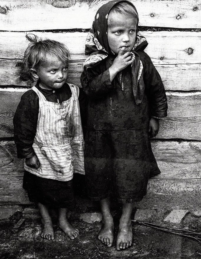 Barefoot Children | Fine Art Photography Poster | Vintage Black & White Print