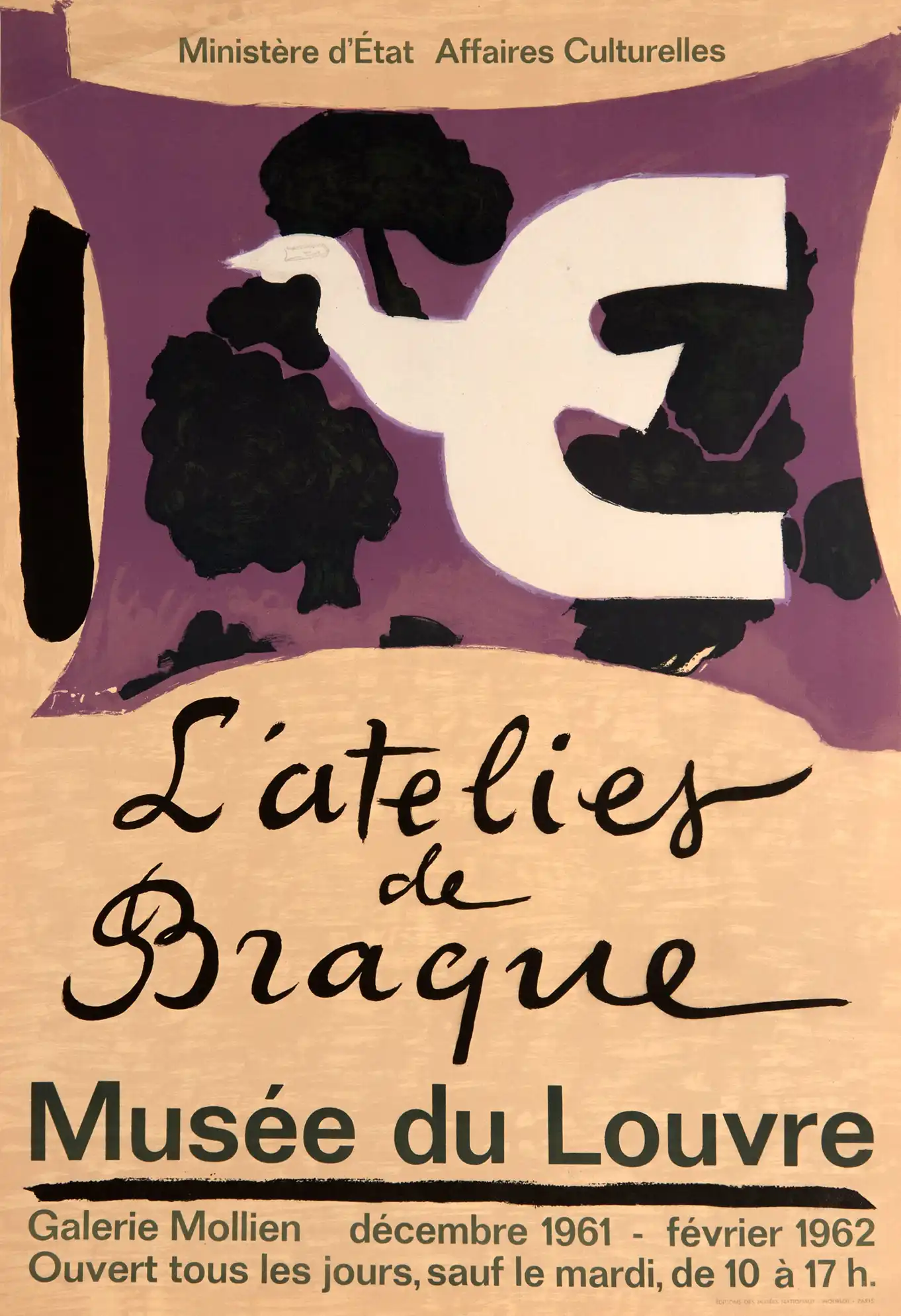 Georges Braque L'atelier de Braque | Vintage Art Poster | White Dove