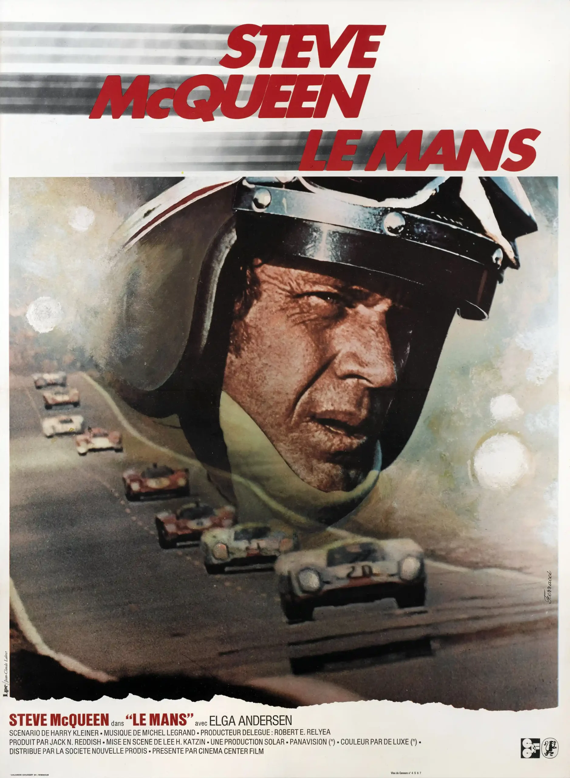 Le Mans Steve McQueen | Movie Poster | Vintage Racing Wall Art Print