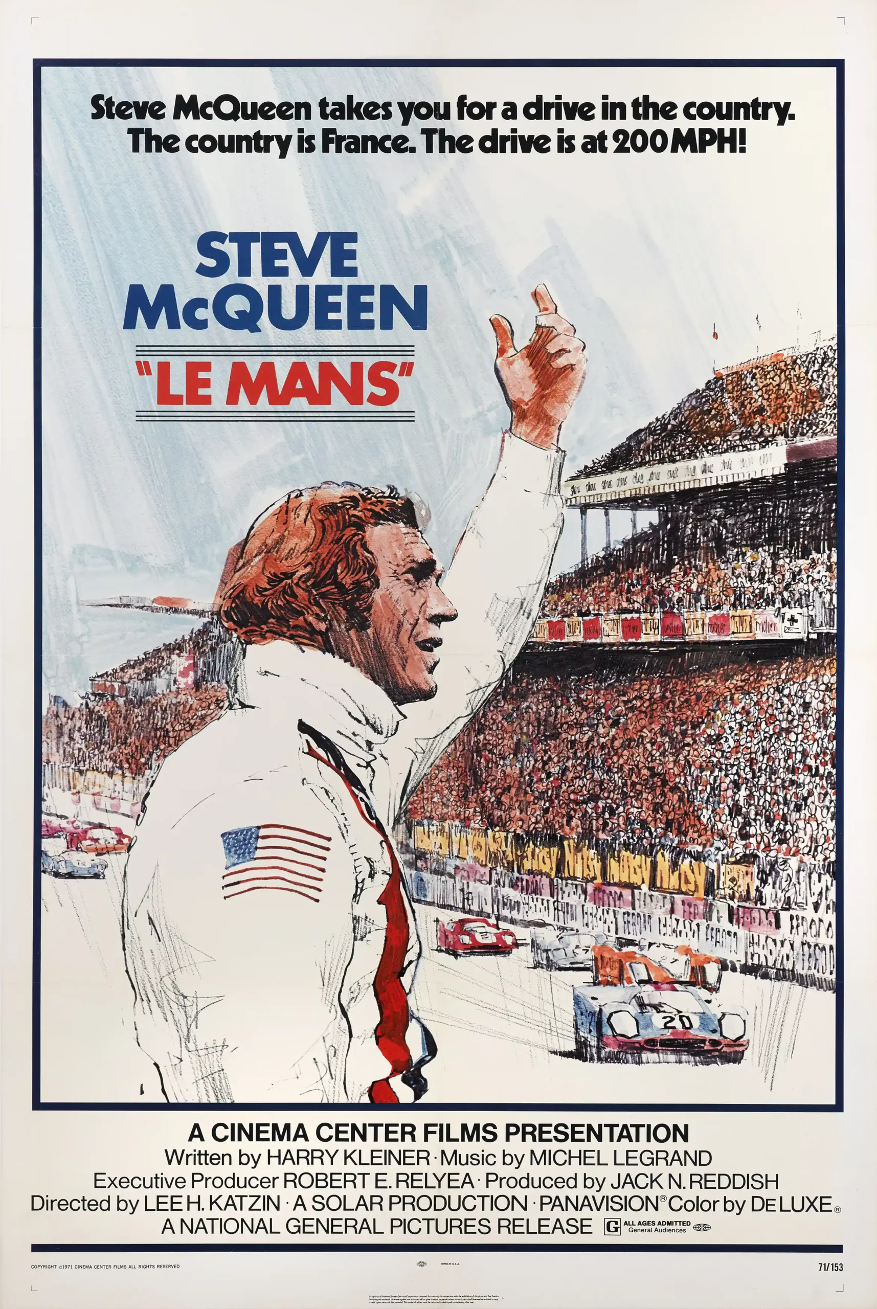 Le Mans | Vintage Movie Poster | Steve McQueen Motorsports Wall Art