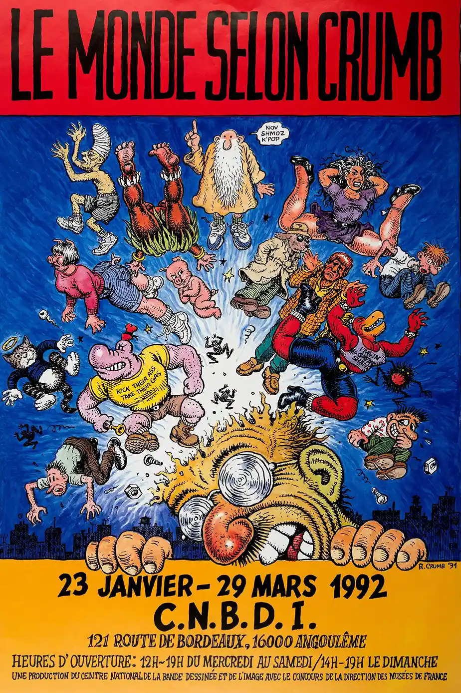 Robert Crumb | Underground Comic Art Poster | Le Monde Selon Crumb Print