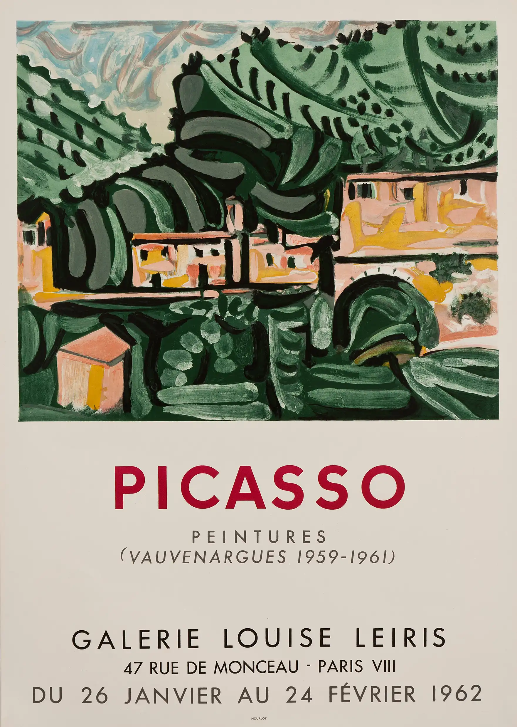 Picasso | Vauvenargues Exhibition Poster 1962 | Modern Art Wall Print