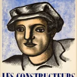 Fernand Léger Les Constructeurs, Exhibition Poster, Vintage Portrait Print