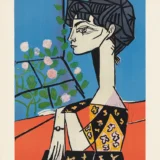 Picasso, Musée Galliéra 1956 Exhibition Poster, Cubist Woman Art