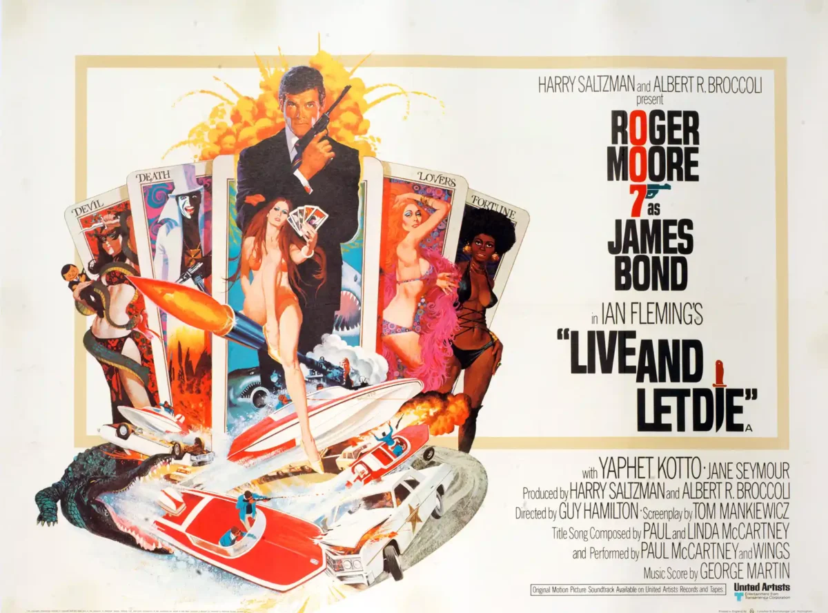 Live and Let Die | James Bond Movie Poster | Iconic 70s Tarot Card Art
