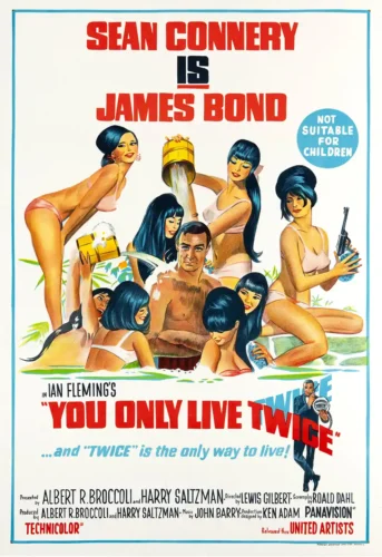 You Only Live Twice Sean Connery James Bond Movie Poster