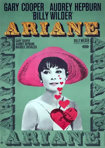 Ariane Love in the Afternoon Audrey Hepburn Movie Poster