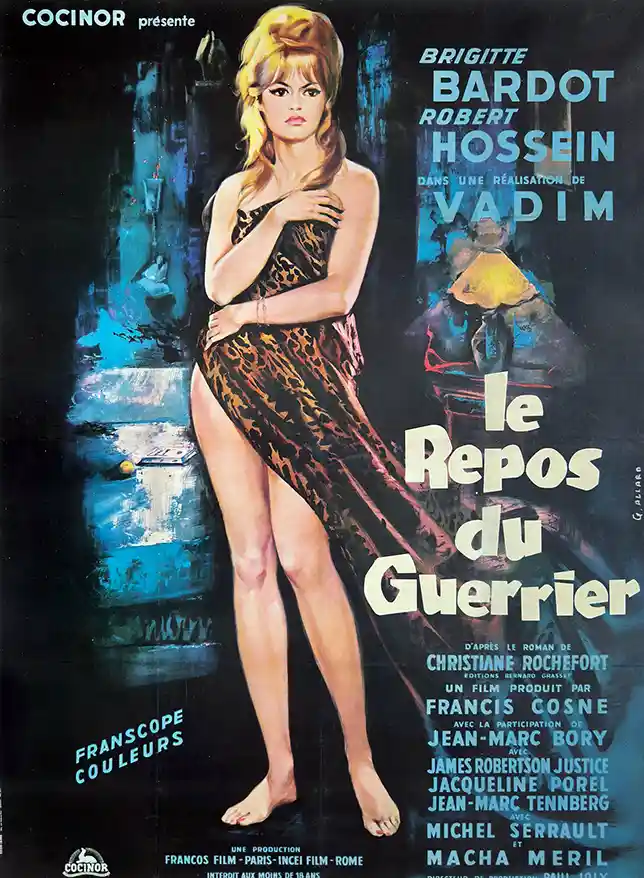 Love on a Pillow | Movie Poster | Brigitte Bardot Leopard Print Art