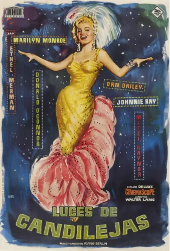 Marilyn Monroe Show Business Vintage Spanish Movie Poster
