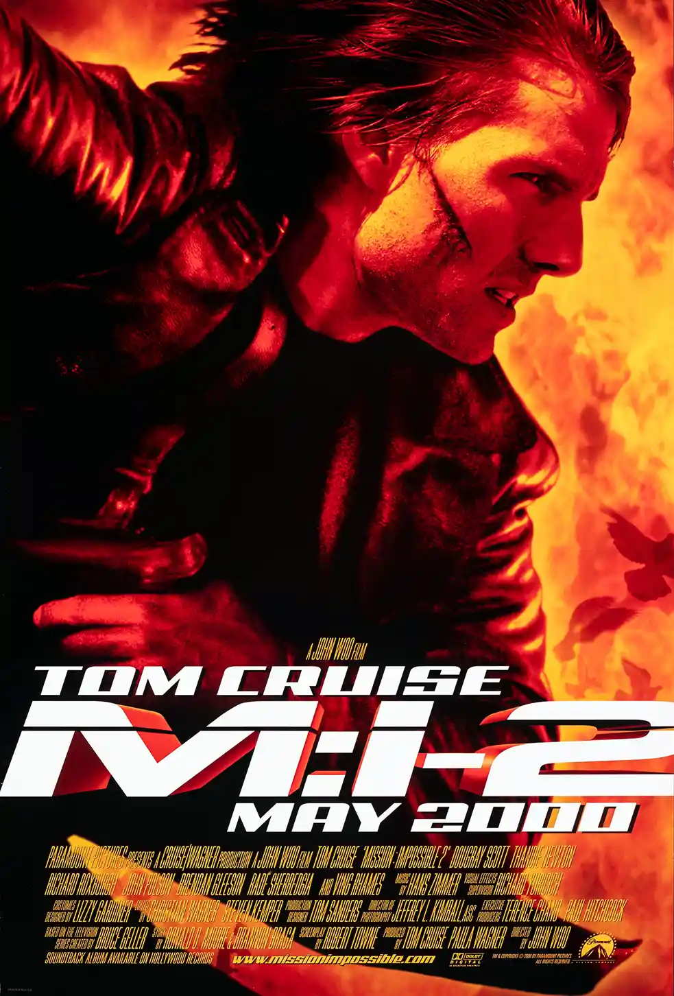 Mission: Impossible 2 | Movie Poster | Tom Cruise Action Wall Art Print