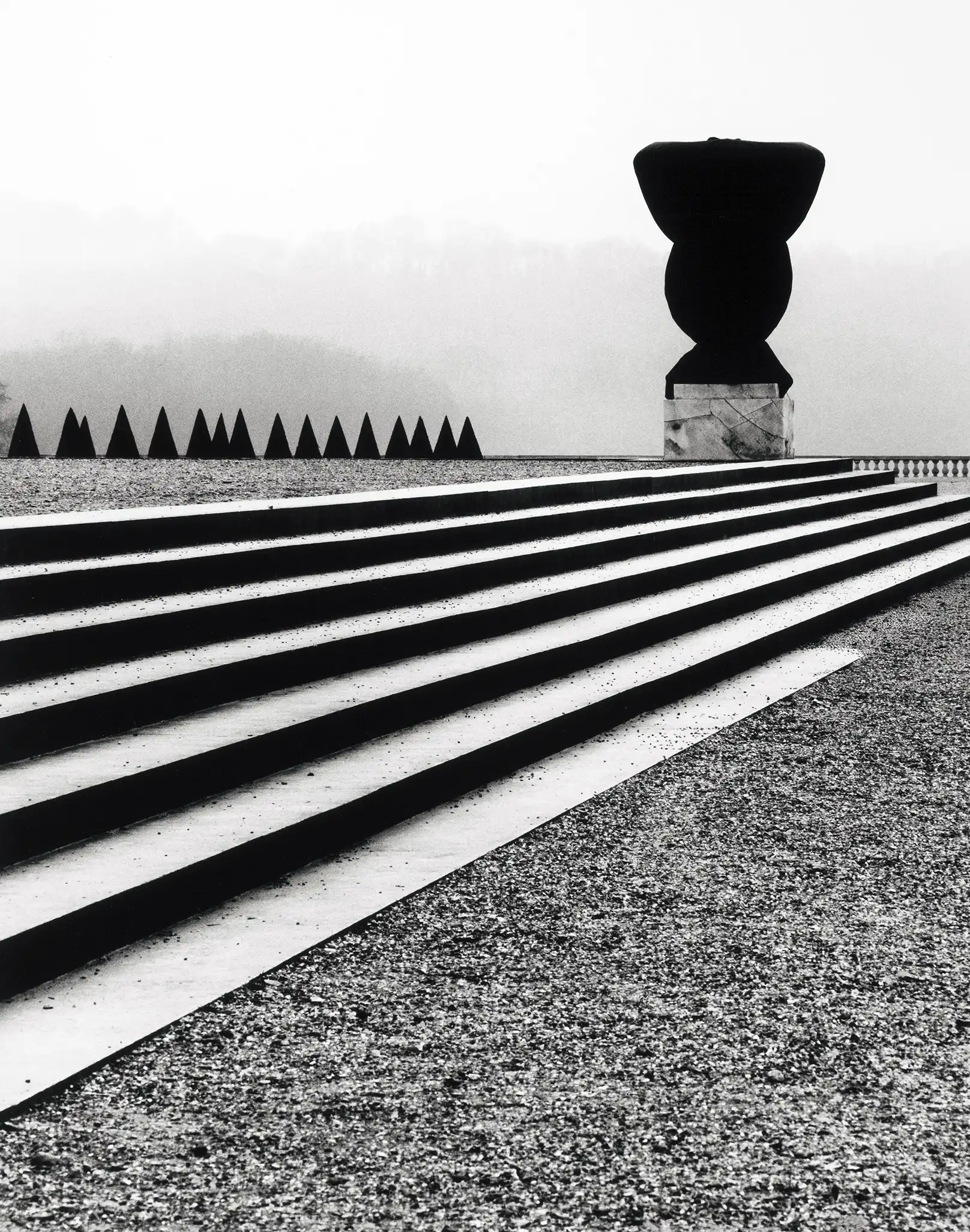 Michael Kenna | Fine Art Poster | Abstract Steps & Sculpture B&W Print