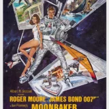 Moonraker 1979 James Bond Movie Retro Illustration Movie Poster