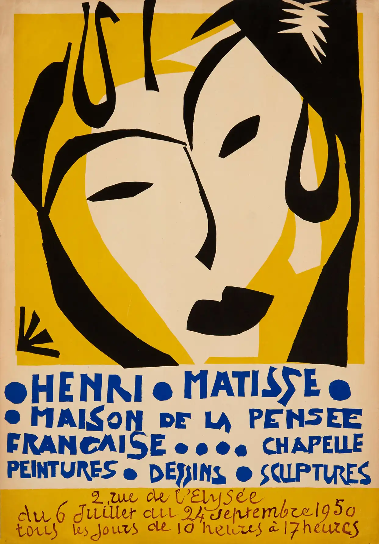 Henri Matisse | Maison de la Pensée Française Poster | Abstract Cut-Out Art