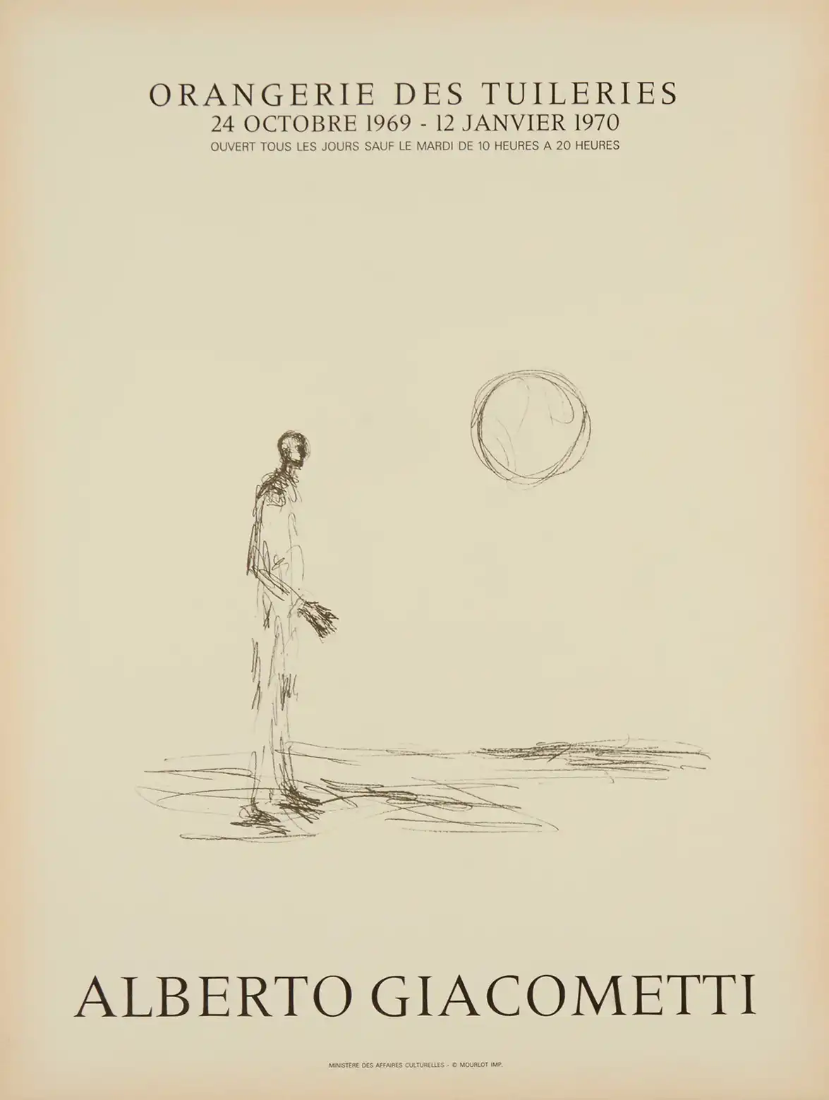 Giacometti Orangerie | Exhibition Poster | Minimalist Sketch Wall Art