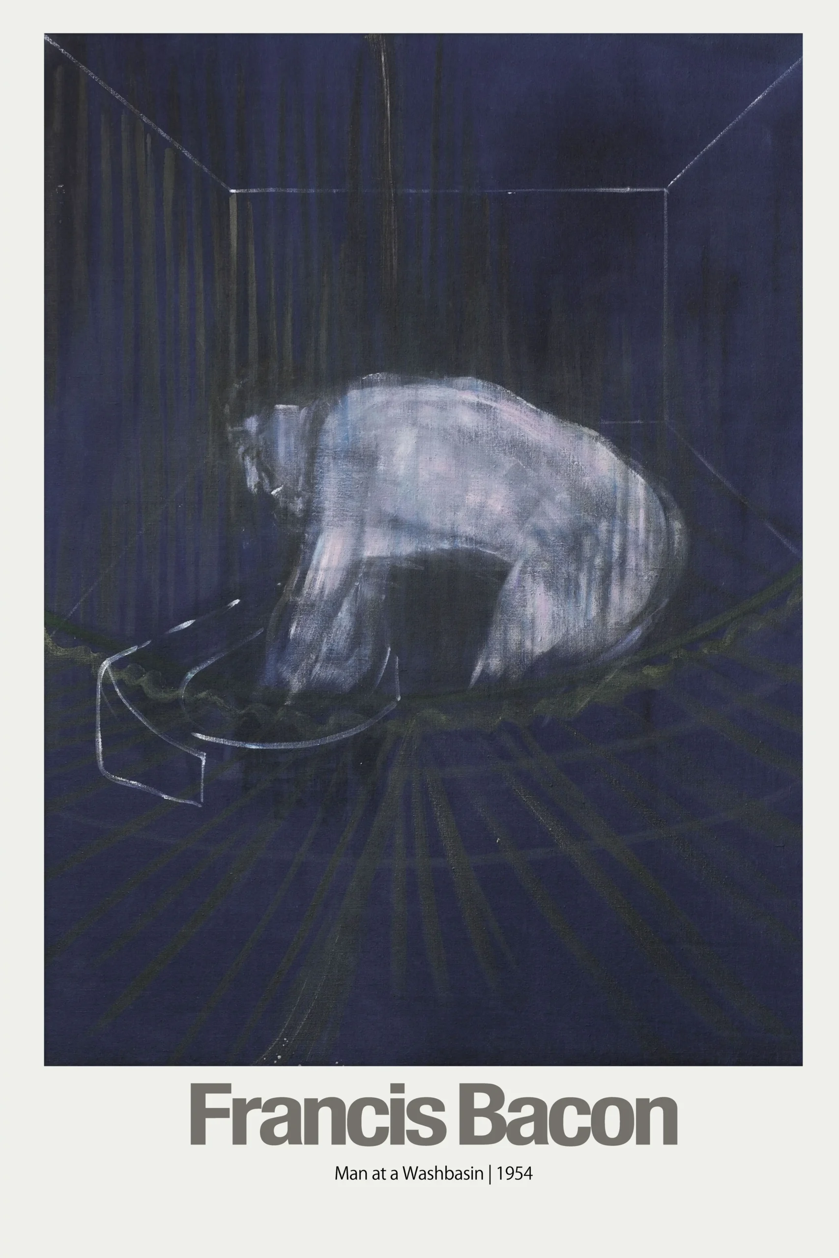 Francis Bacon | Man at a Washbasin Art Poster | Abstract Expressionist Decor