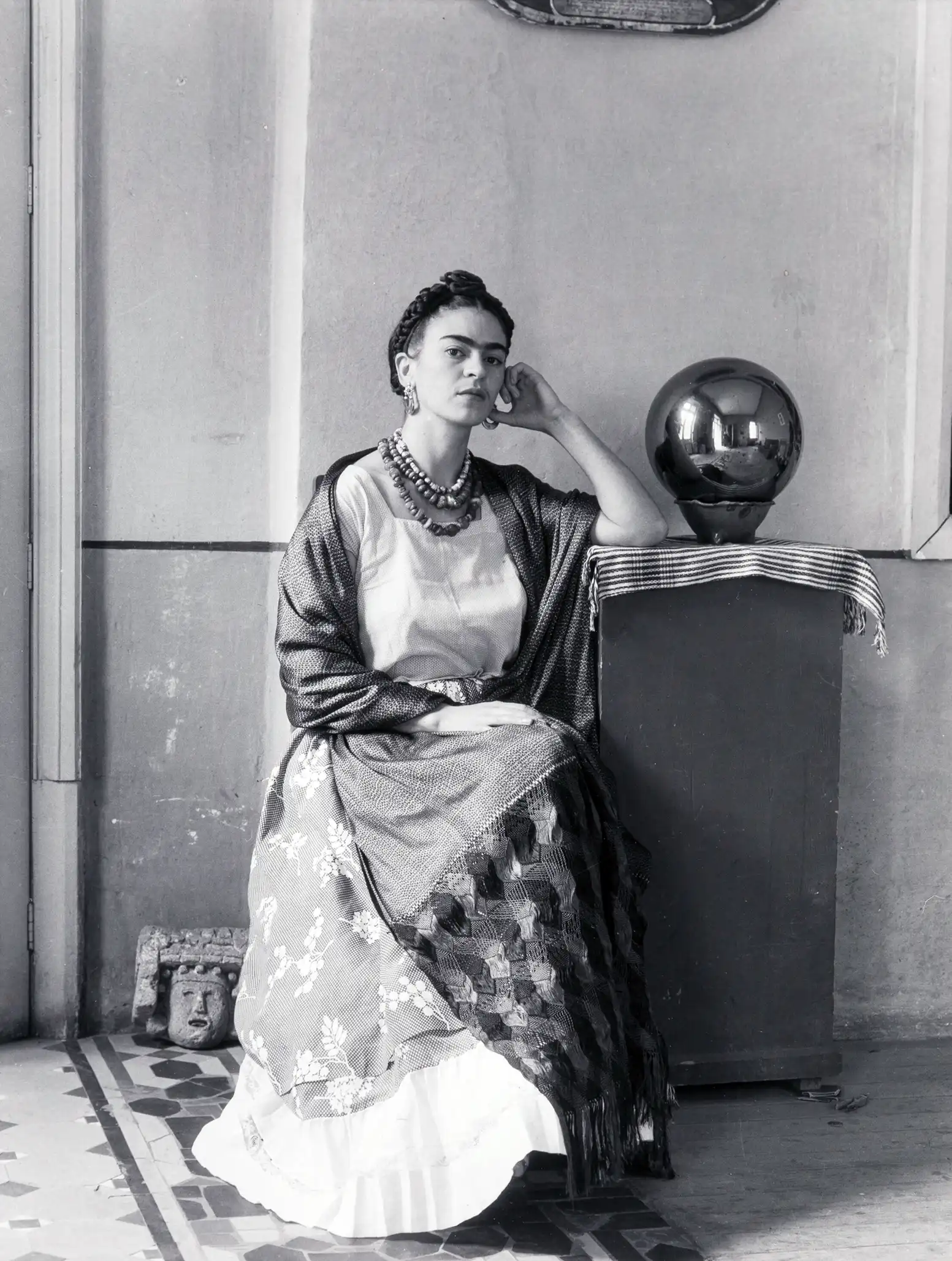 Frida Kahlo (1938) | Art Photography Poster | Iconic Black & White Portrait