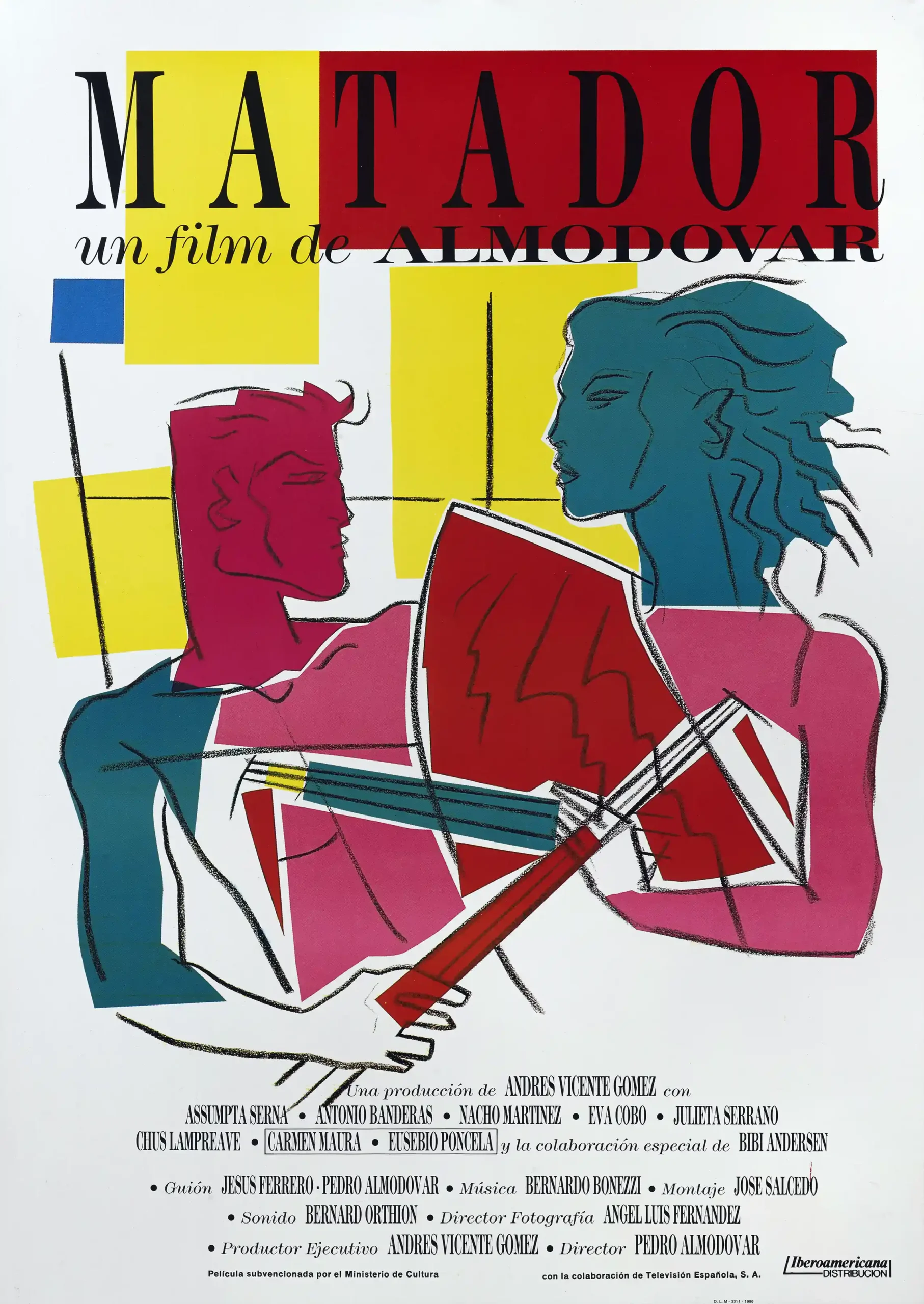 Matador | Pedro Almodóvar Movie Poster | Vintage Pop Art Style Print