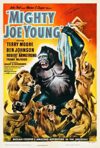 Mighty Joe Young Vintage 1949 Giant Gorilla Movie Poster