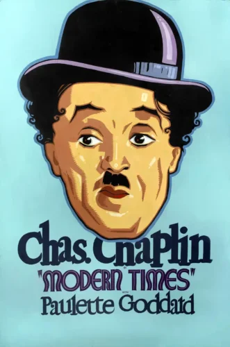 Modern Times Charlie Chaplin Pop Movie Poster