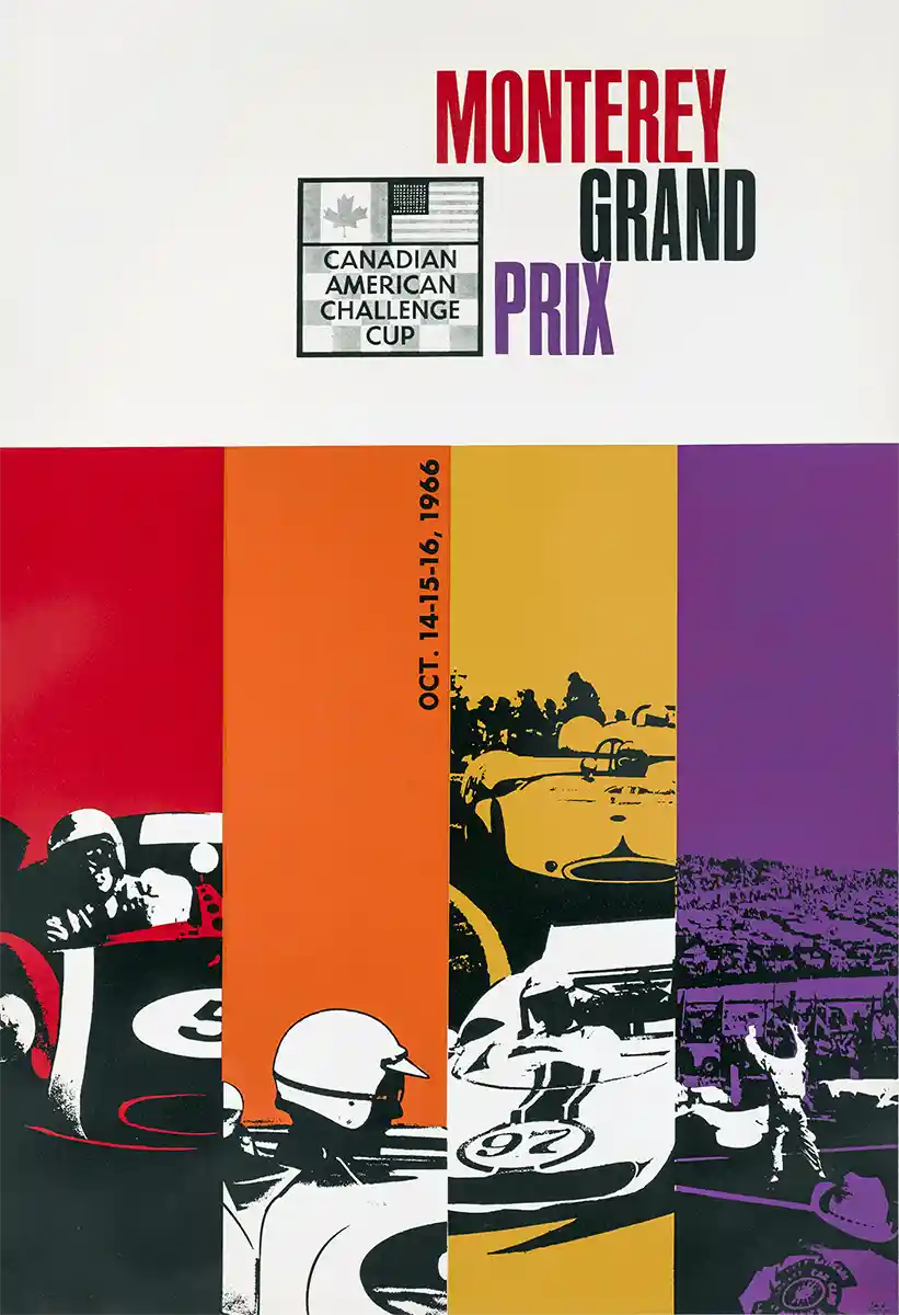 Monterey Grand Prix 1966 | Racing Poster | Vintage Can-Am Wall Art