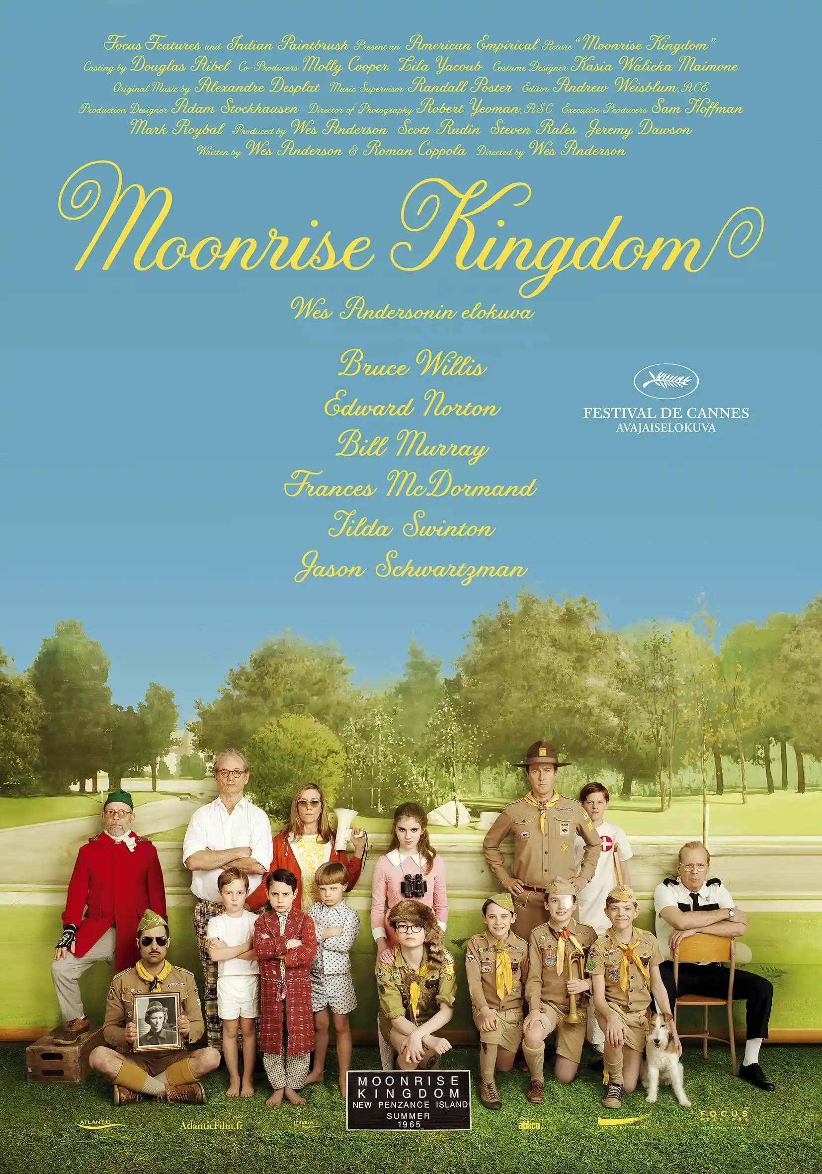 Moonrise Kingdom | Movie Poster | Official Cast Ensemble Wall Art Print