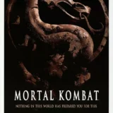 Mortal Kombat 1995 Movie Dragon Logo Retro Action Movie Poster