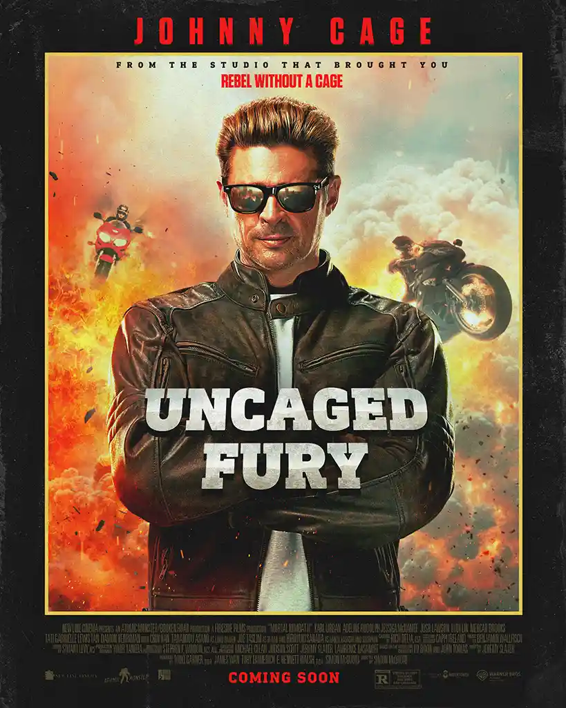 Johnny Cage | Movie Poster | Uncaged Fury Action Wall Art Print