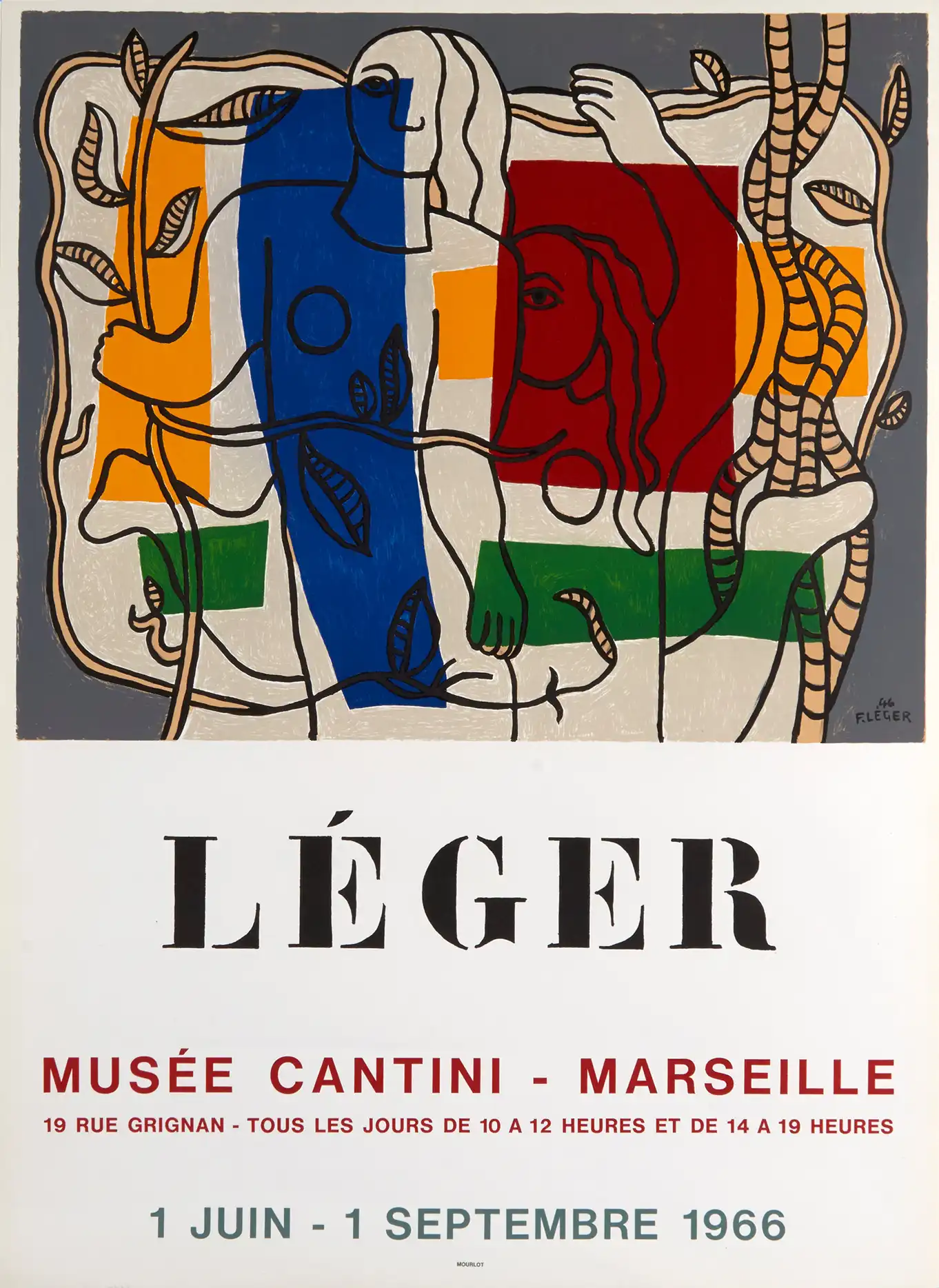 Fernand Léger | Abstract Art Poster | Bold Cubist Figure Wall Print